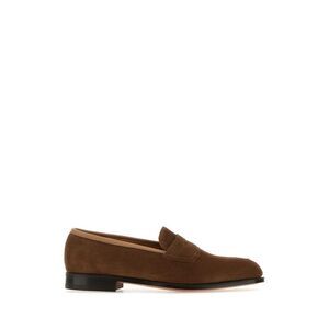 Edward Green Men Brown Suede Piccadilly Loafers